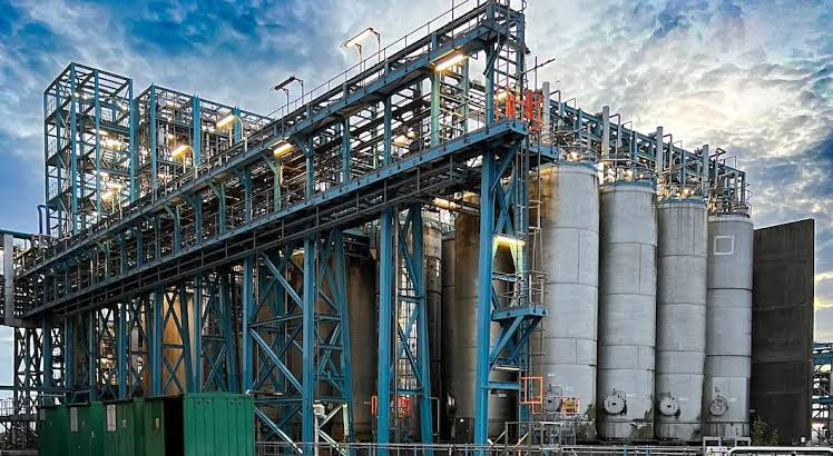 Factory and plant infrastructure construction site